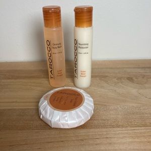 💥 Tarocco shampoo, moisturizer and soap